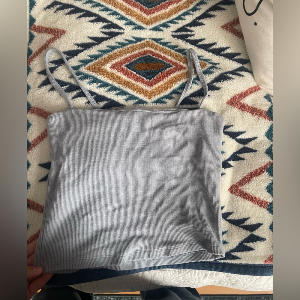 LNA blue grey tank top